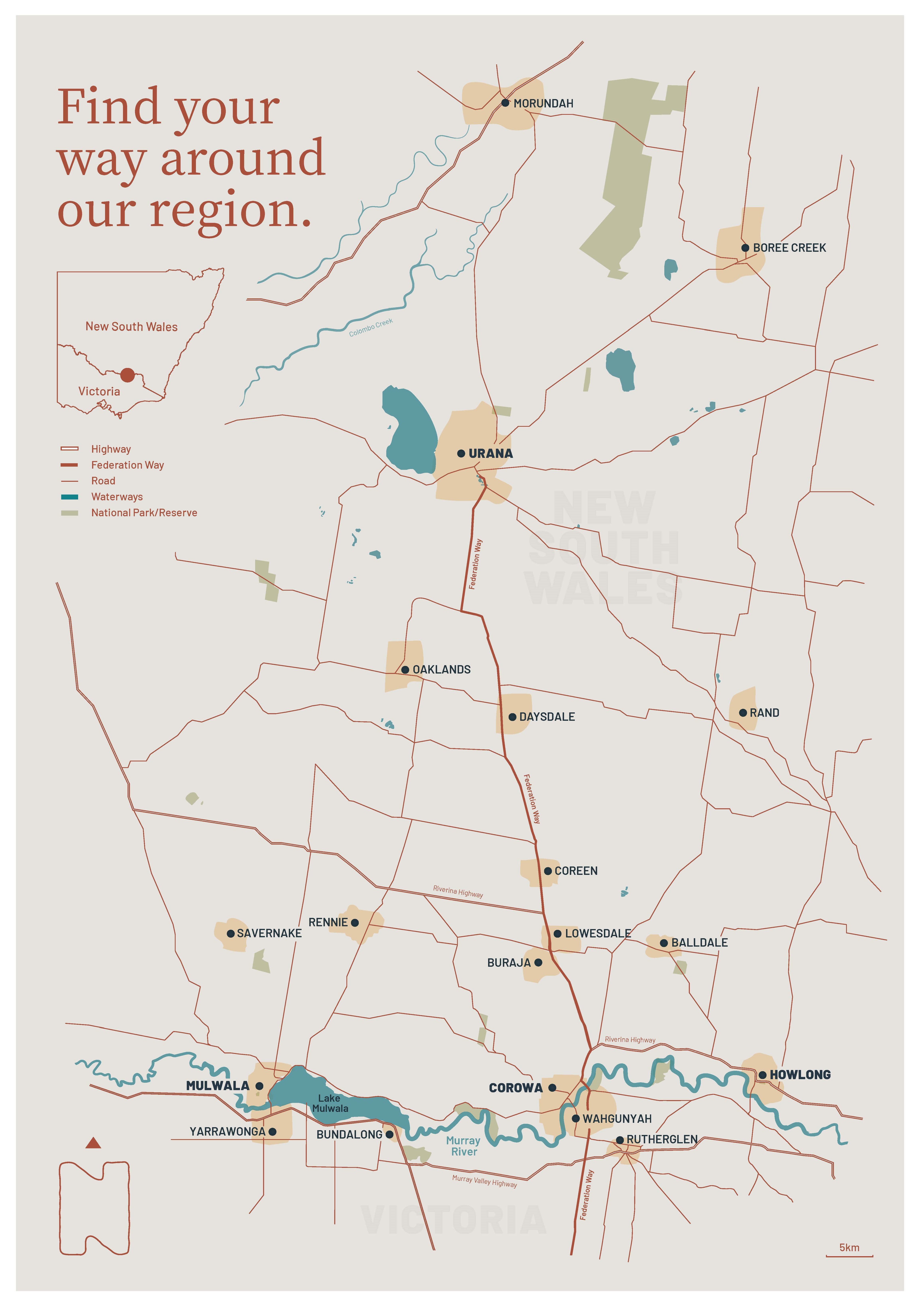 Find your way around our region