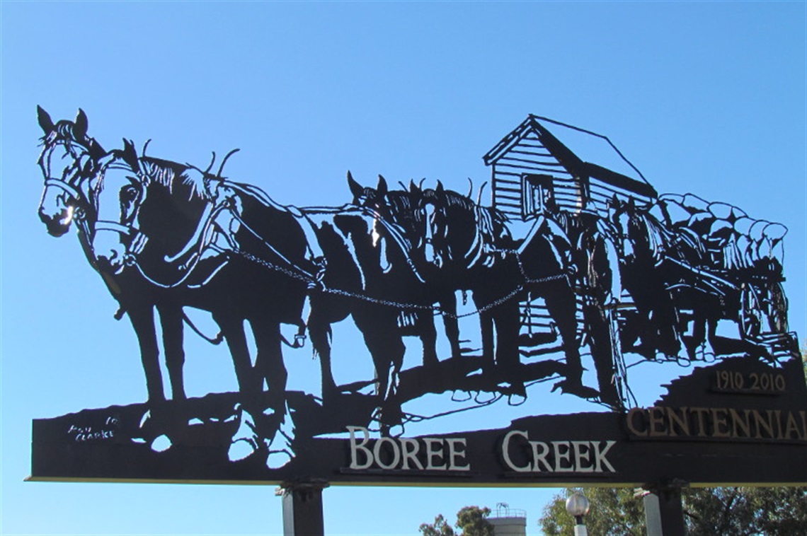 Boree Creek Clydesdale Cart Iron Sculpture