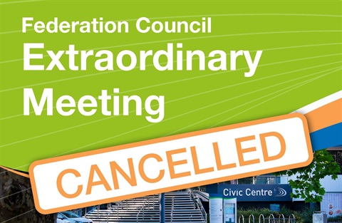 Extraordinary Council Meeting Cancelled