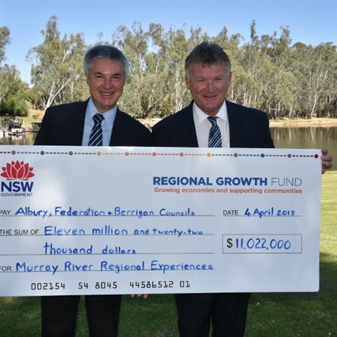 MP Greg Aplin and Mayor Bourke