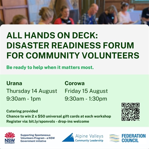 All hands on deck disaster readiness forum