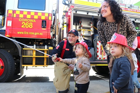 Corowa Library firebrigade