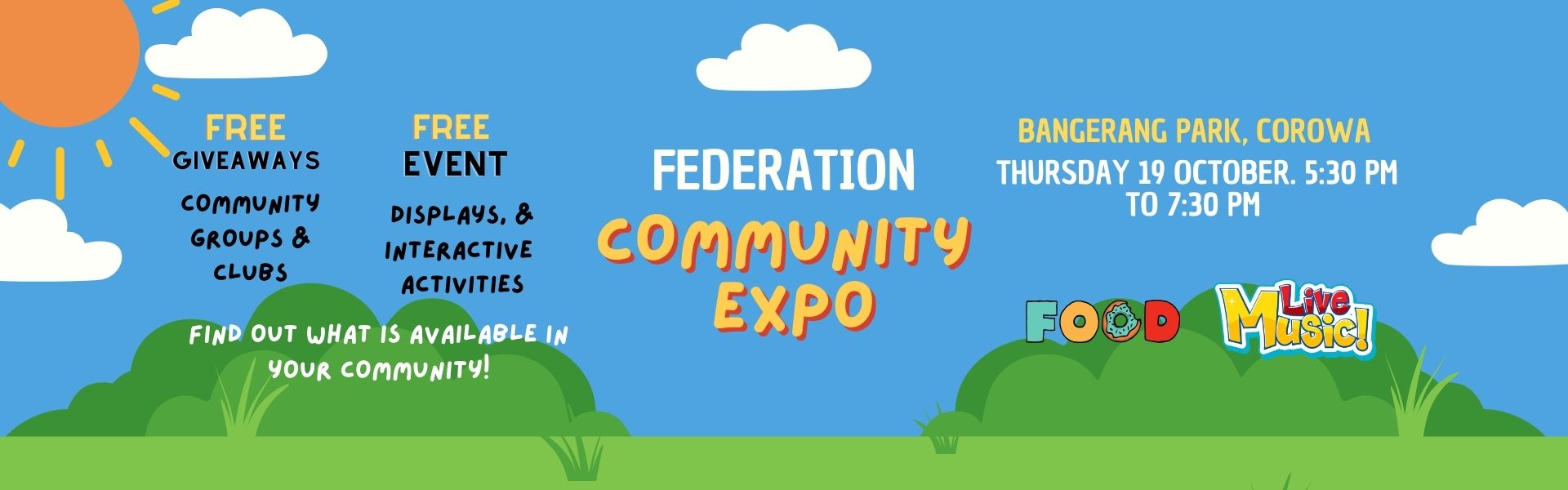 Federation Community Expo web banner