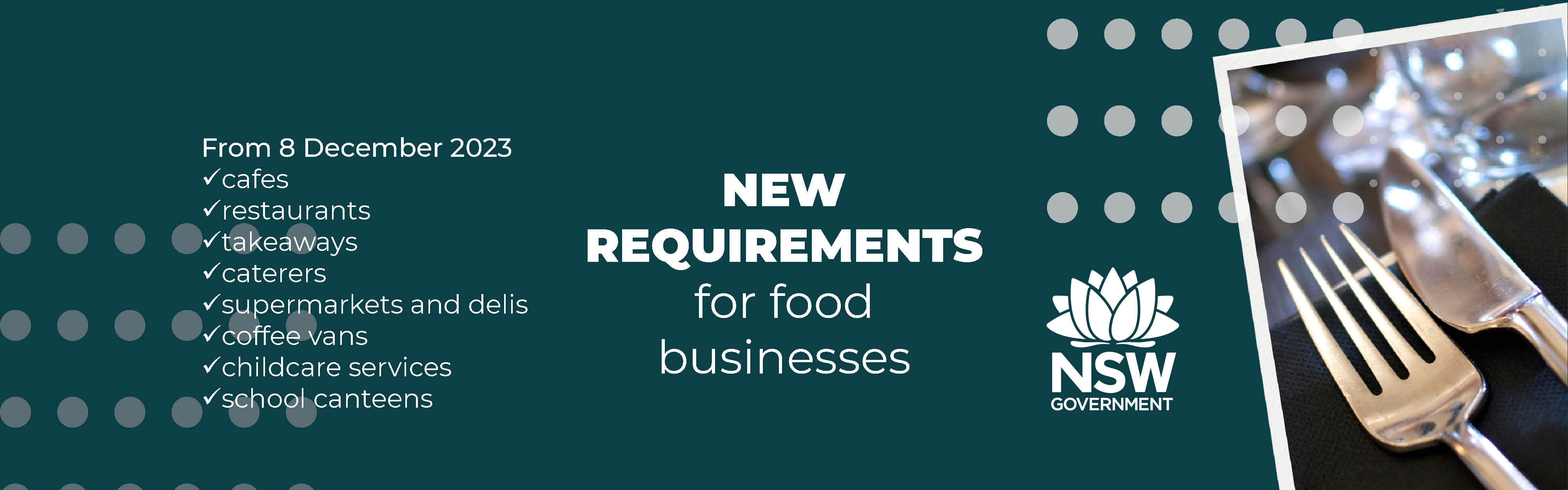 NSW New requirements for food businesses