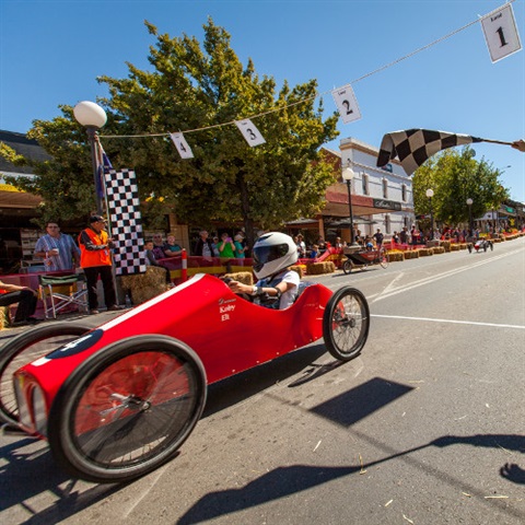 Billycarts in Sanger Street, Corowa